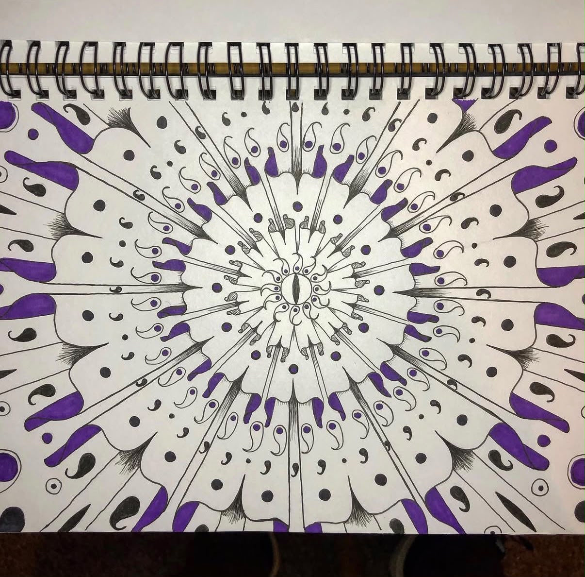 Hand-drawn mandala